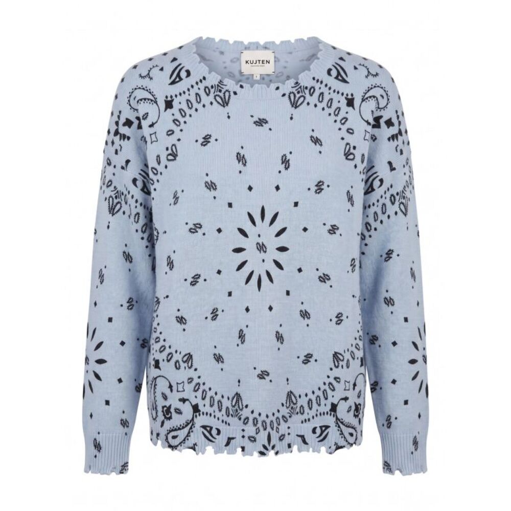 Kujten Women `Mela Bandana` Round Neck Sweater
